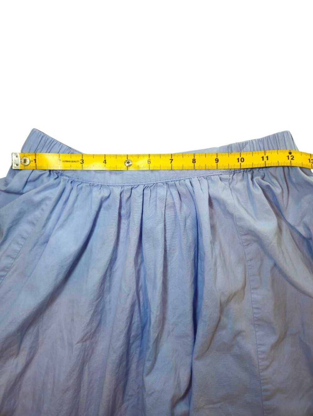Free People Lowen Midi Skirt Blue Cotton A-Line Pull On XS - Picture 7 of 13